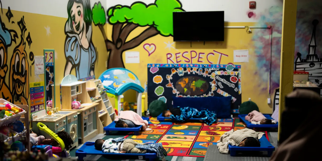 Children sleeping in a Minnesota daycare.