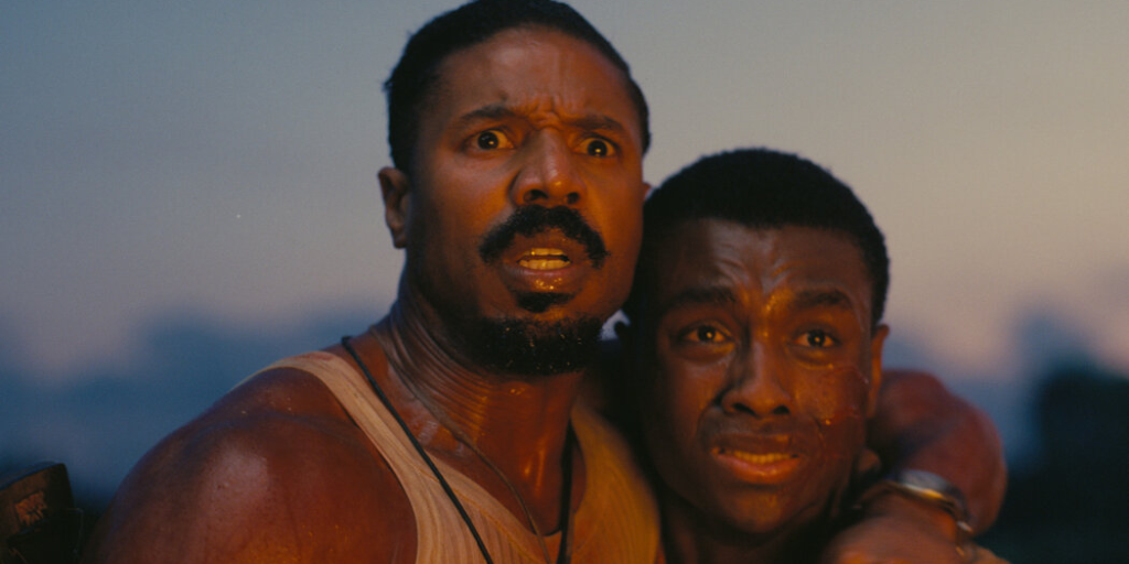 Michael B. Jordan and Miles Caton in Sinners.